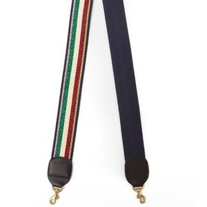 Clare V. Crossbody Strap Lurex Stripe NWOT